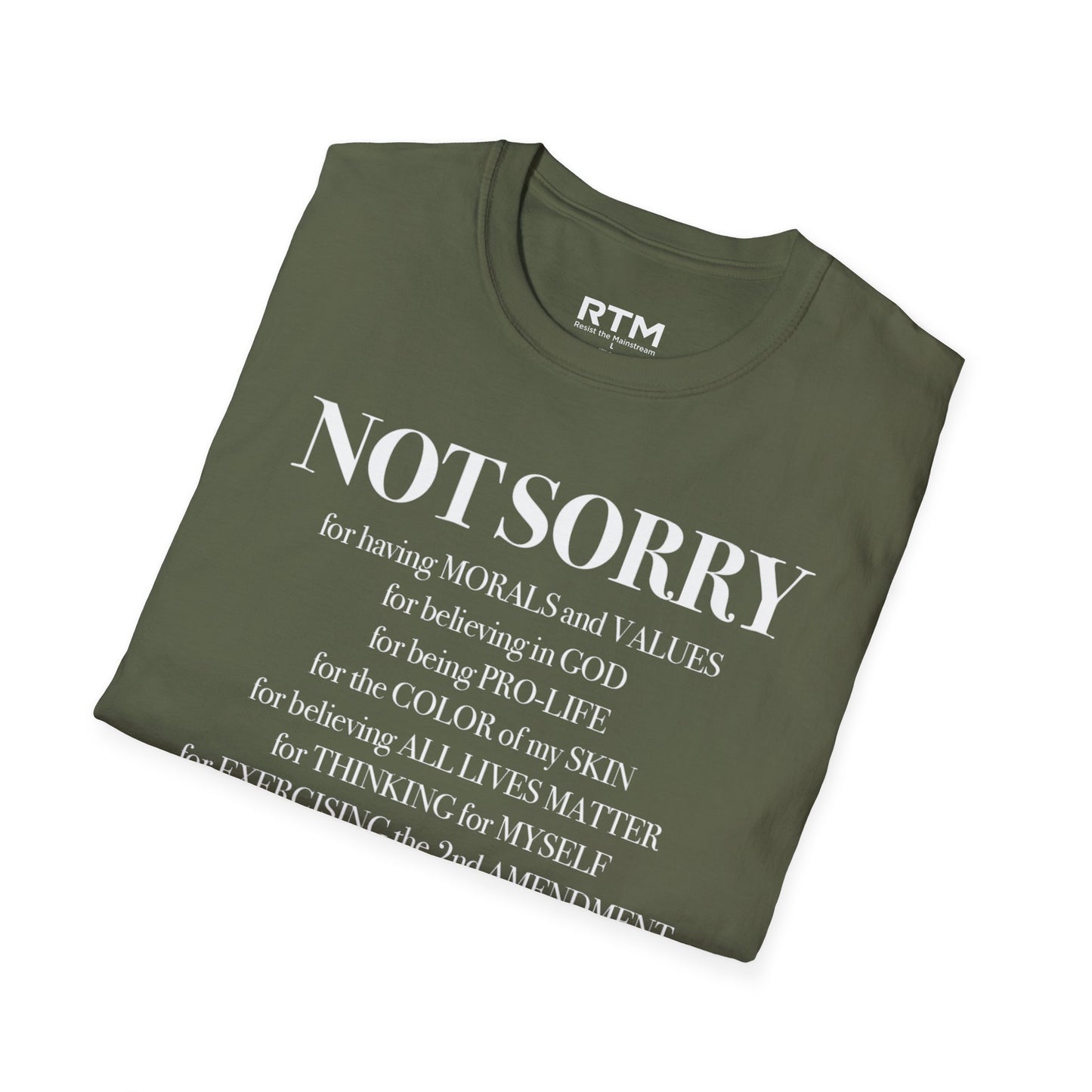 Not Sorry For Having Morals And Values T-Shirt