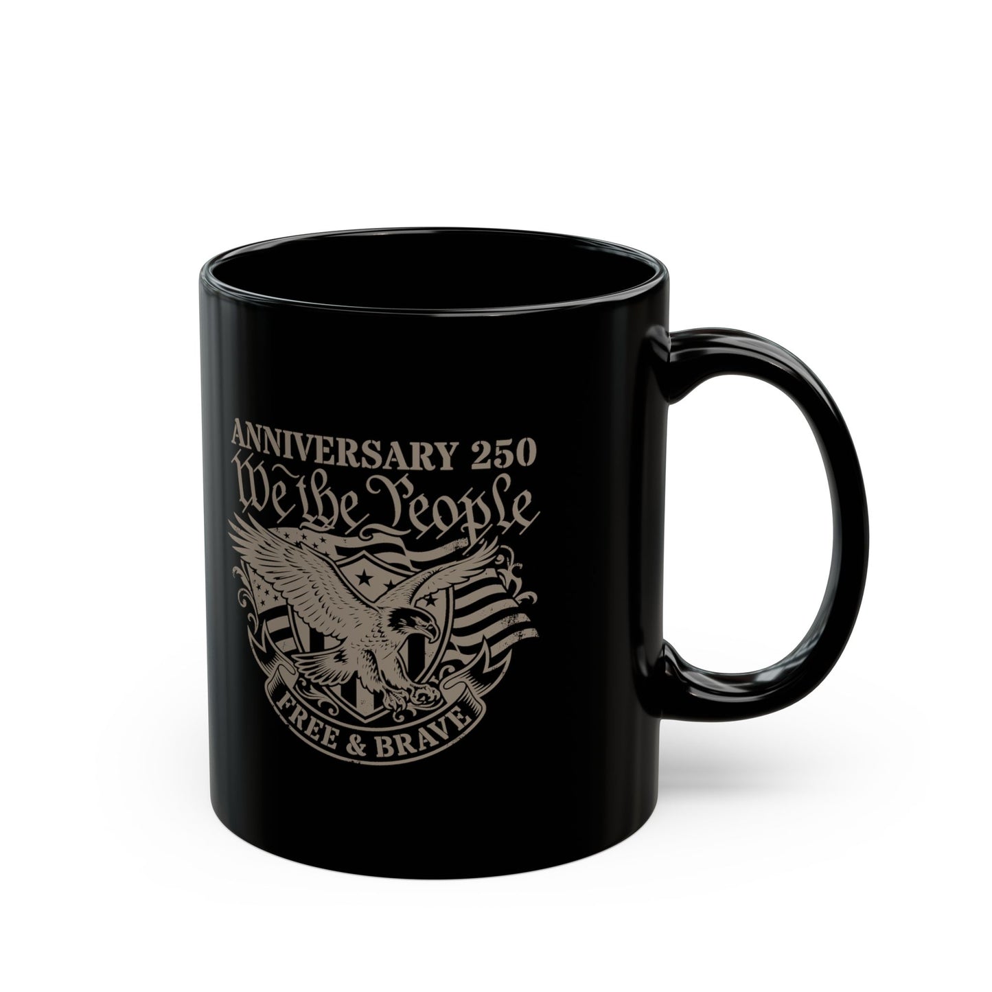 We The People Black Mug