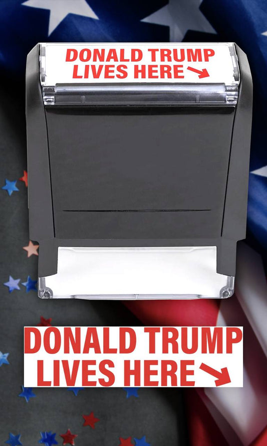 Donald Trump Lives Here Stamp