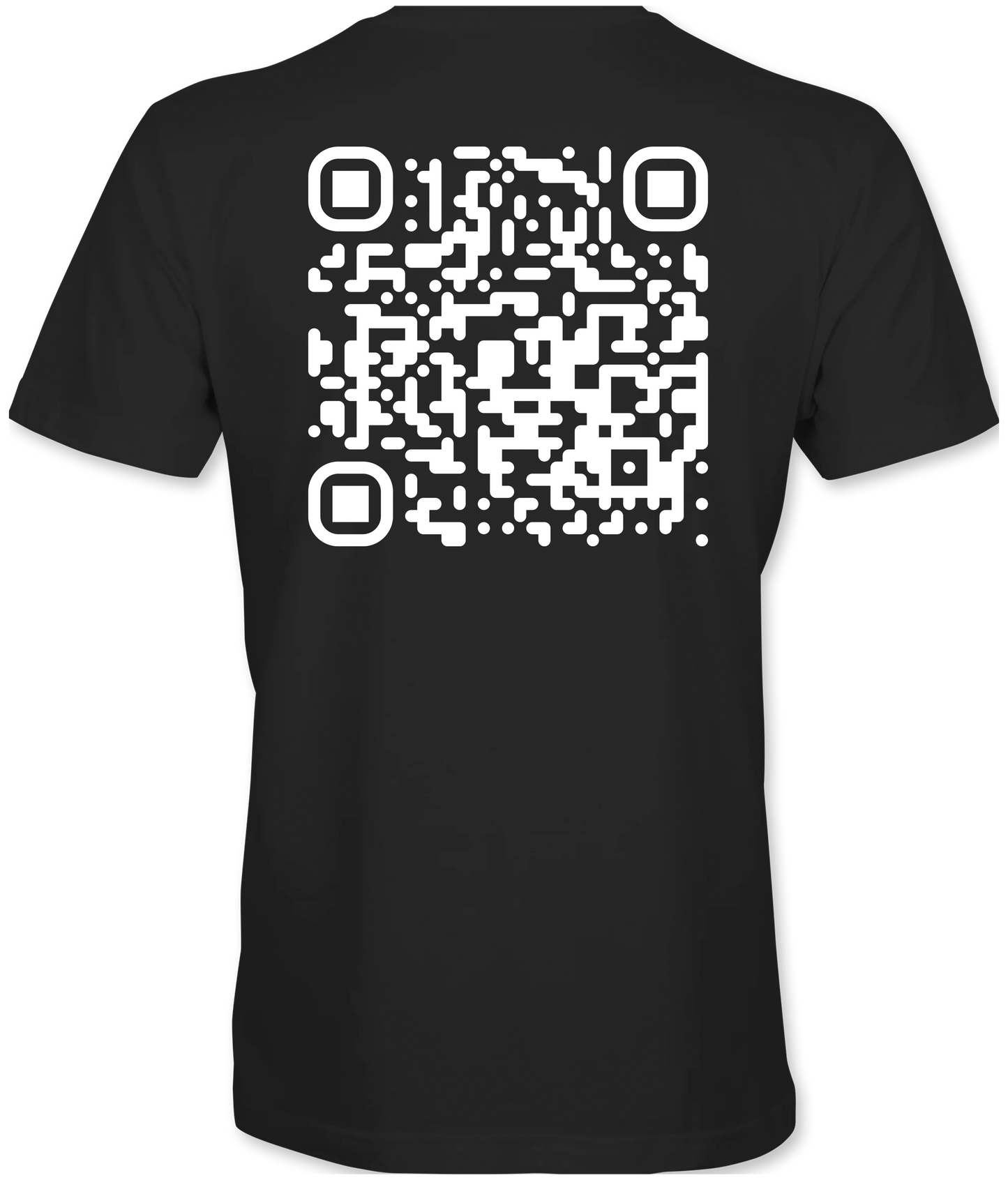 Don't Be a Little B*tch QR Code Black T-Shirt