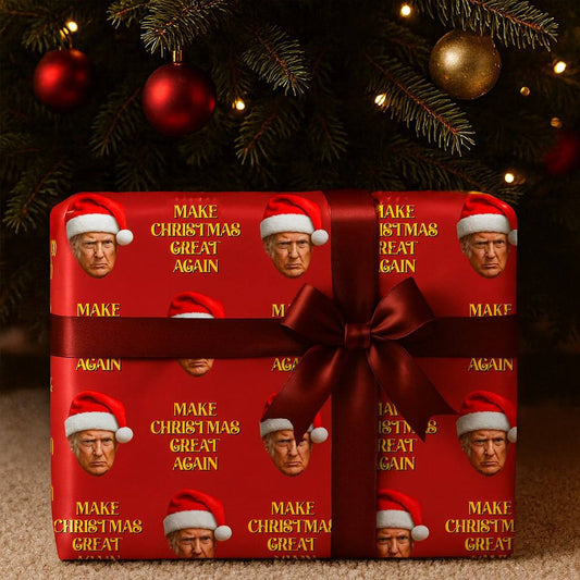 Trump Christmas Wrapping Paper