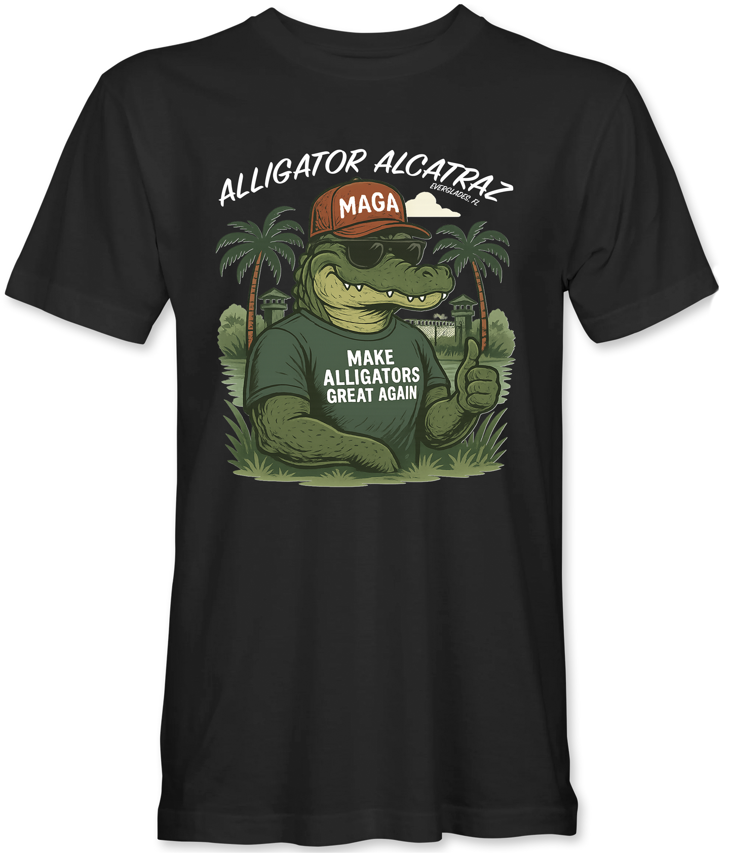MAGA Alligator Alcatraz T-Shirt