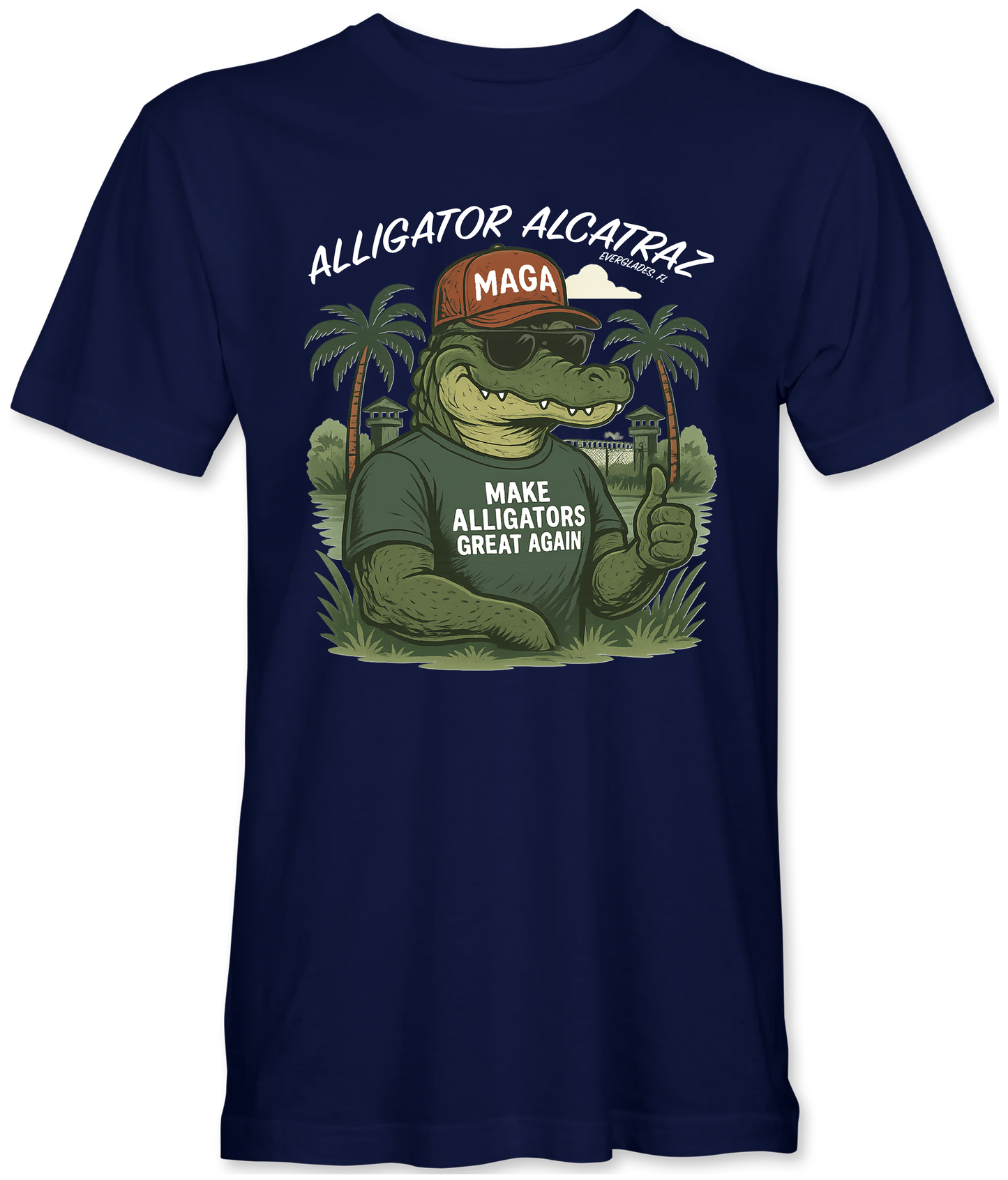 MAGA Alligator Alcatraz T-Shirt