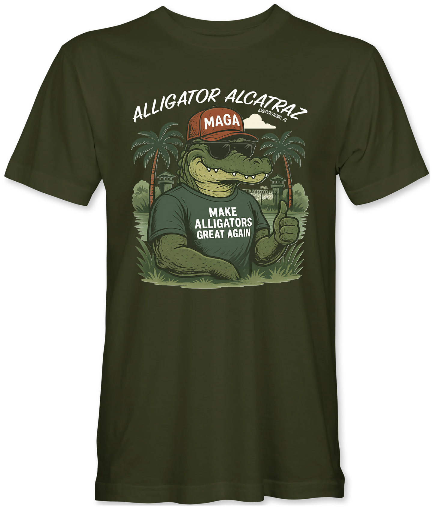 MAGA Alligator Alcatraz T-Shirt