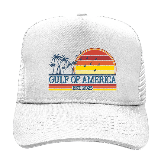 Gulf of America Sunset White Hat