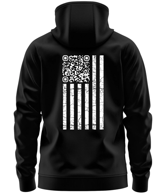 Trump Dance QR Code Black Hoodie