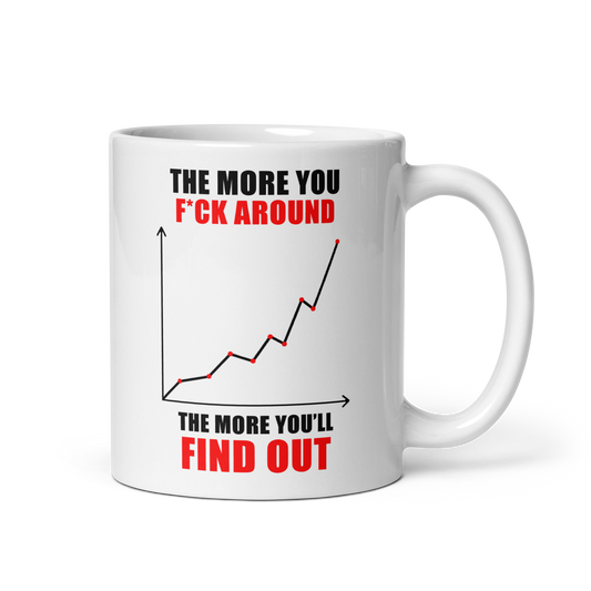 F*ck Around and Find Out White Mug